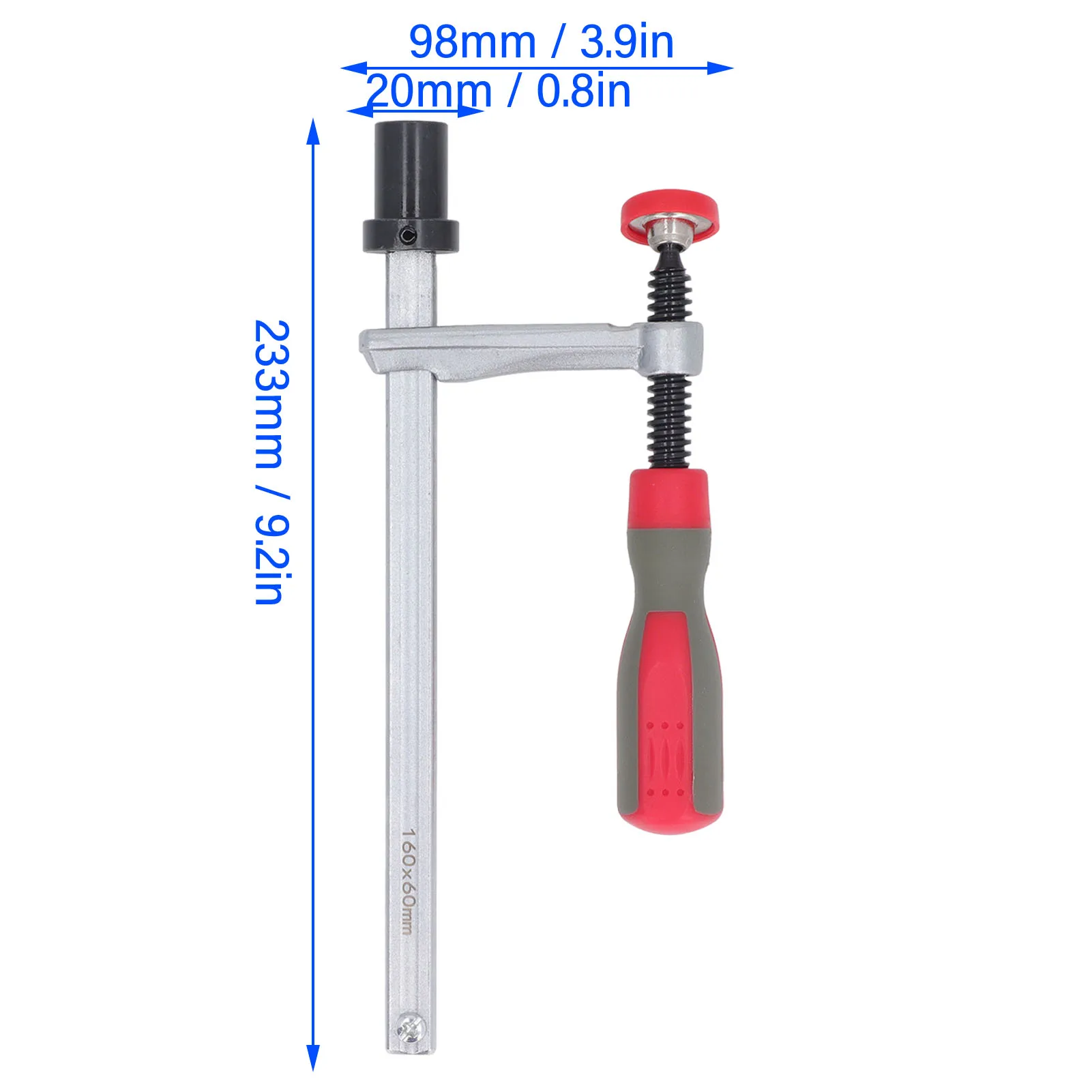 ZK30 Удерживающий зажим для верстака Зажим стойки Пластиковая ручка