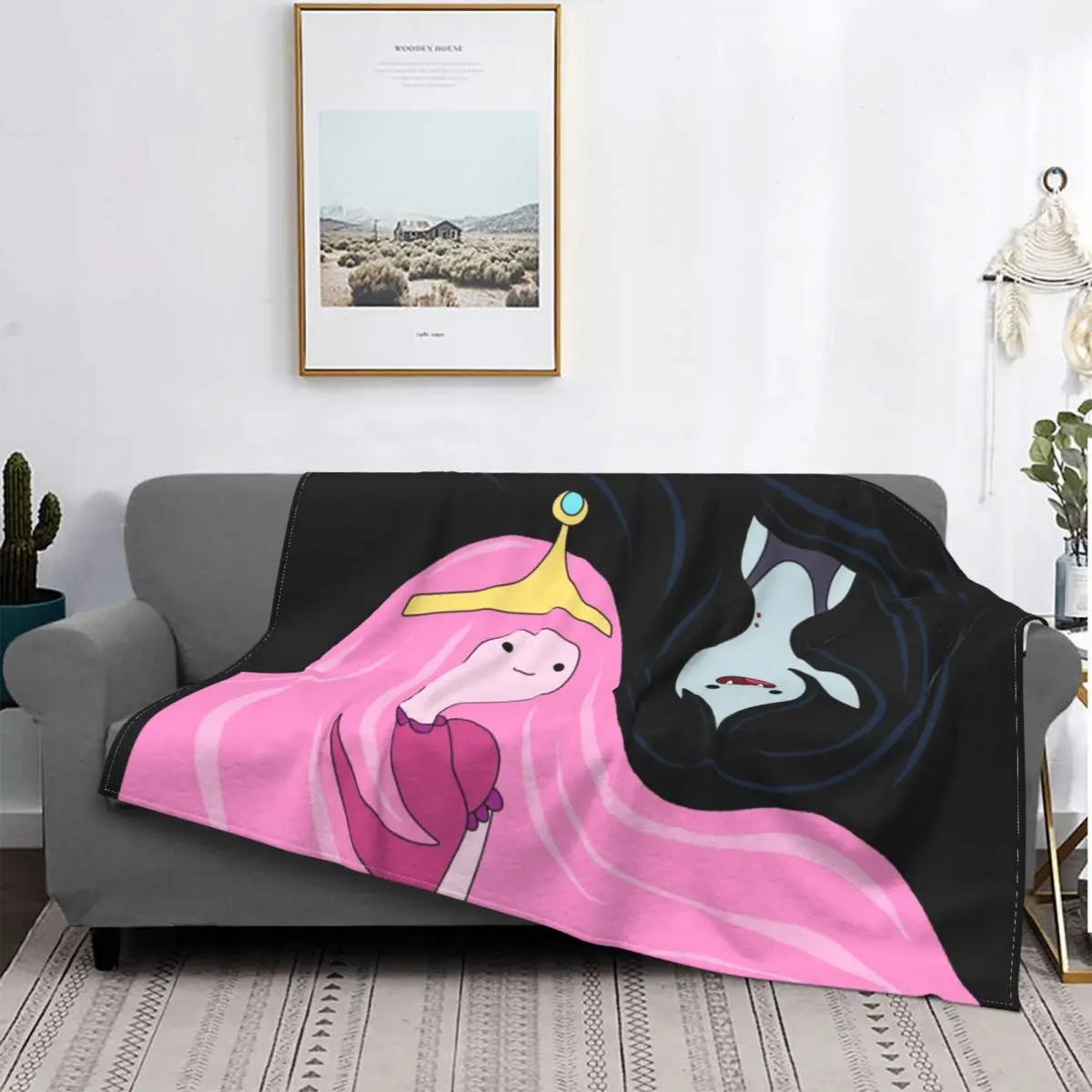 

Новинка, одеяло принцессы Bubblegum And Marceline Adventure Time, сюрприз, подарки, ультрапушистое Фланелевое флисовое покрывало