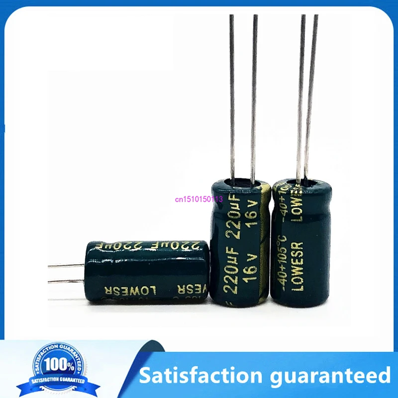 

20pcs/lot T09 220uf16V aluminum electrolytic capacitor size 6*12 16V 220uf 20%