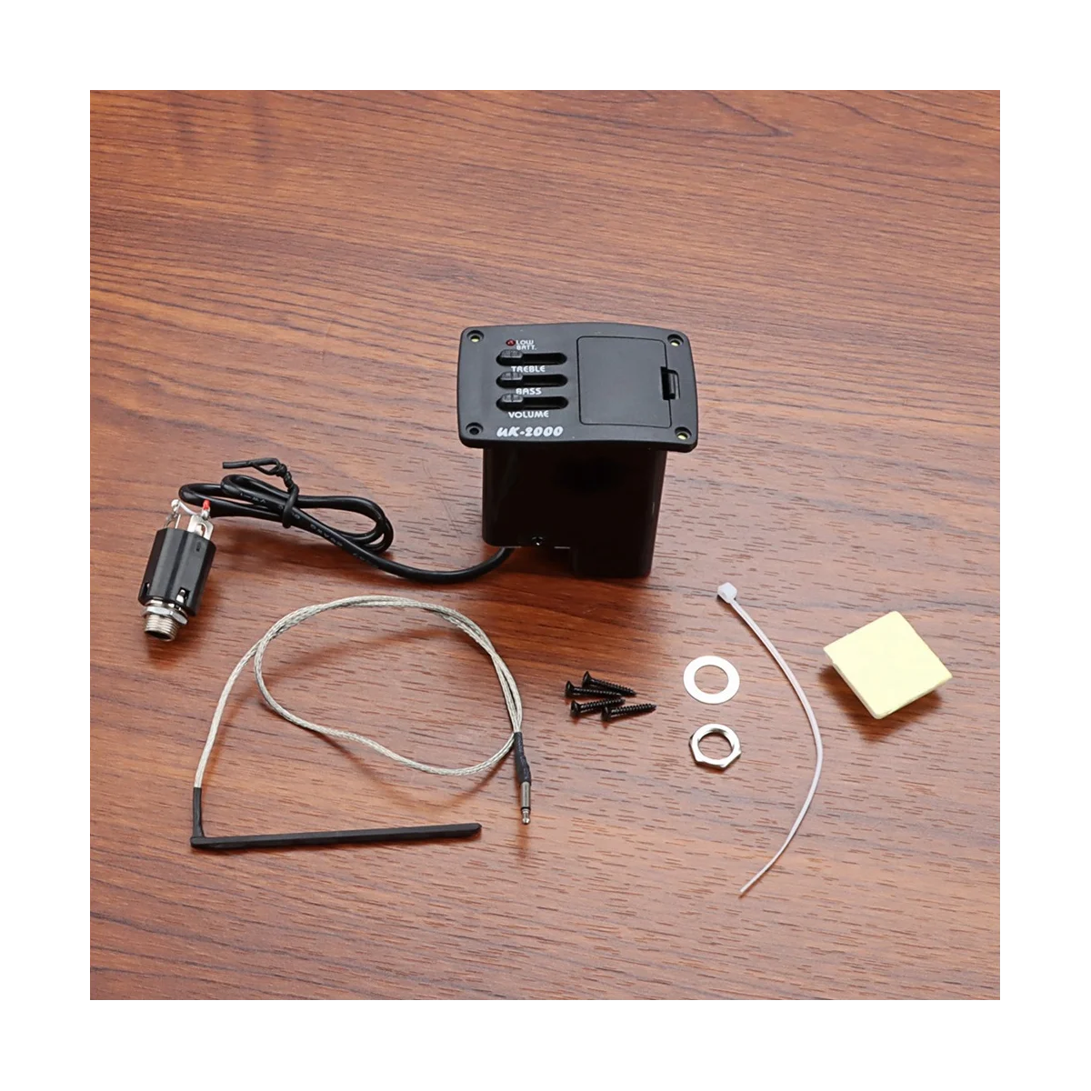 UK-2000 2-полосный эквалайзер Эквалайзер укулеле ПЬЕЗО пикап для фото аксессуары