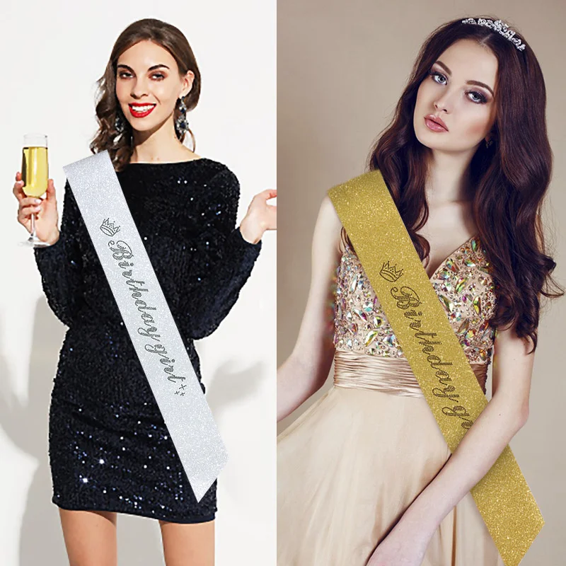 160x9 5 см лента для дня рождения девочек модная популярная Роскошная золотая