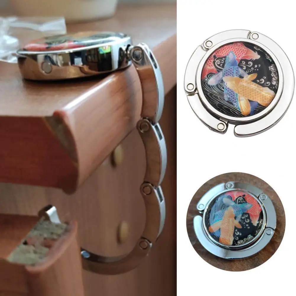 

16 Styles Beautiful Metal Round Handbag Hanger Zinc Alloy Handbag Holder Round Shape for Hotel