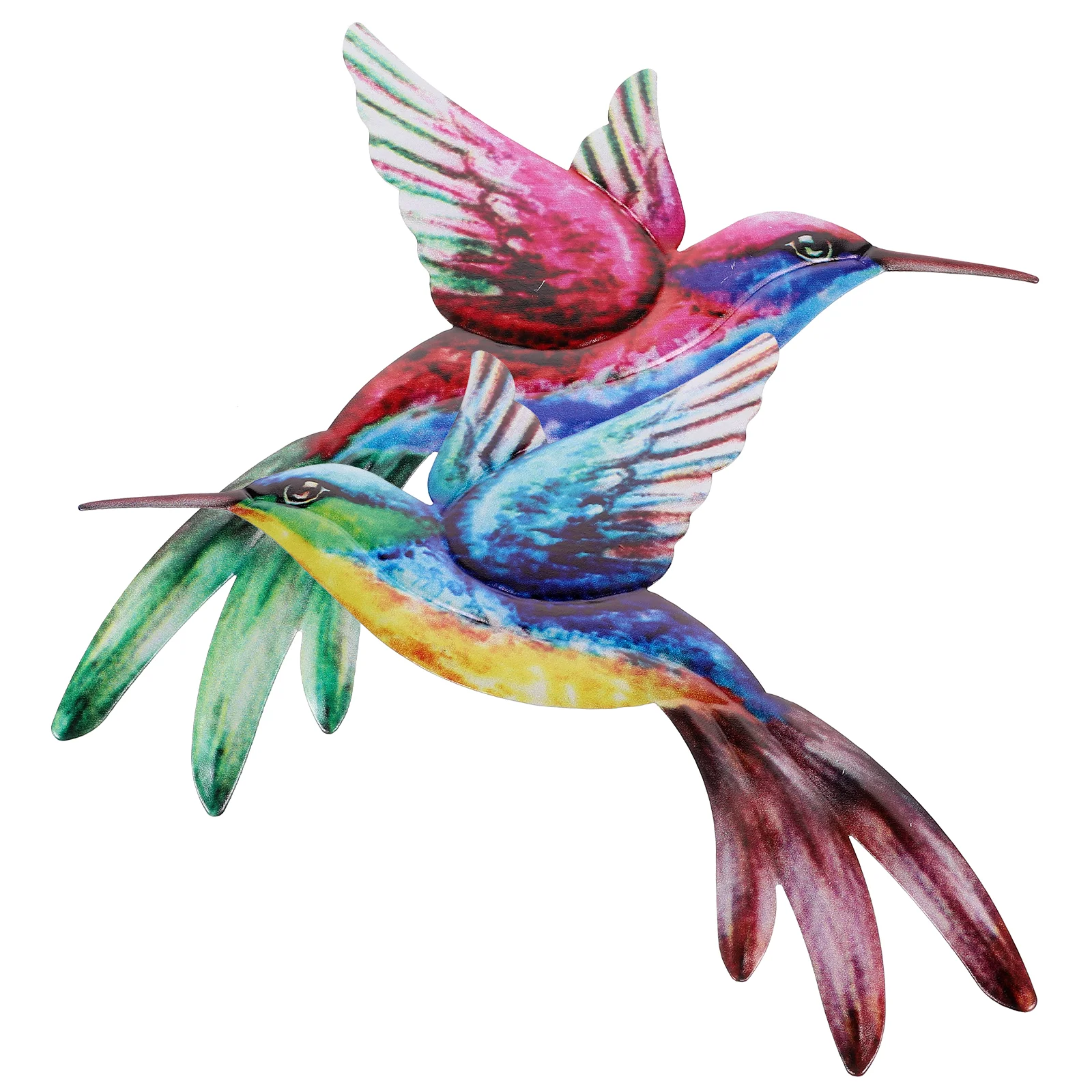 2 шт. украшения из кованого железа Колибри домашняя настенная вешалка для одежды