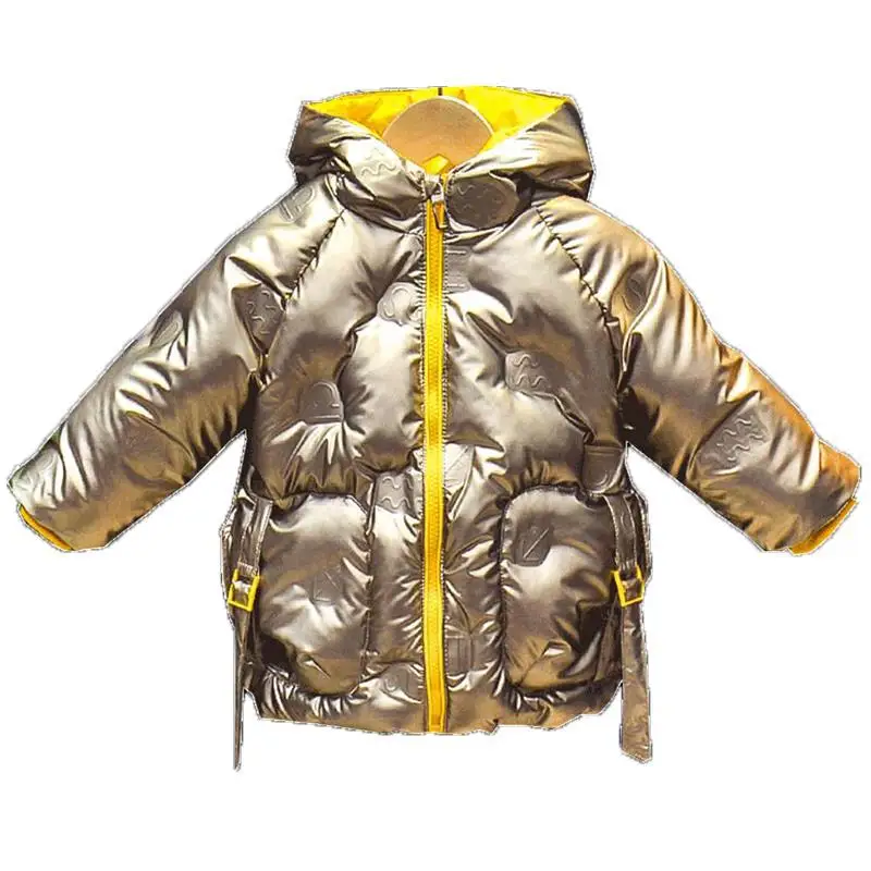 

Утепленное теплое пальто, Детский пуховик в новом стиле, одежда для мальчиков и девочек и детей на осень и зиму
