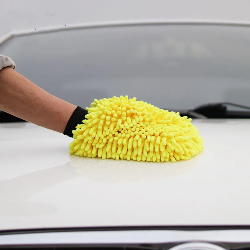 

Car Wash Mitt Cleaning Tools Chenille Soft and Thick Microfiber Glove 19cm*26cm*8cm for Auto Detailing Sponge Detail Clean Brush