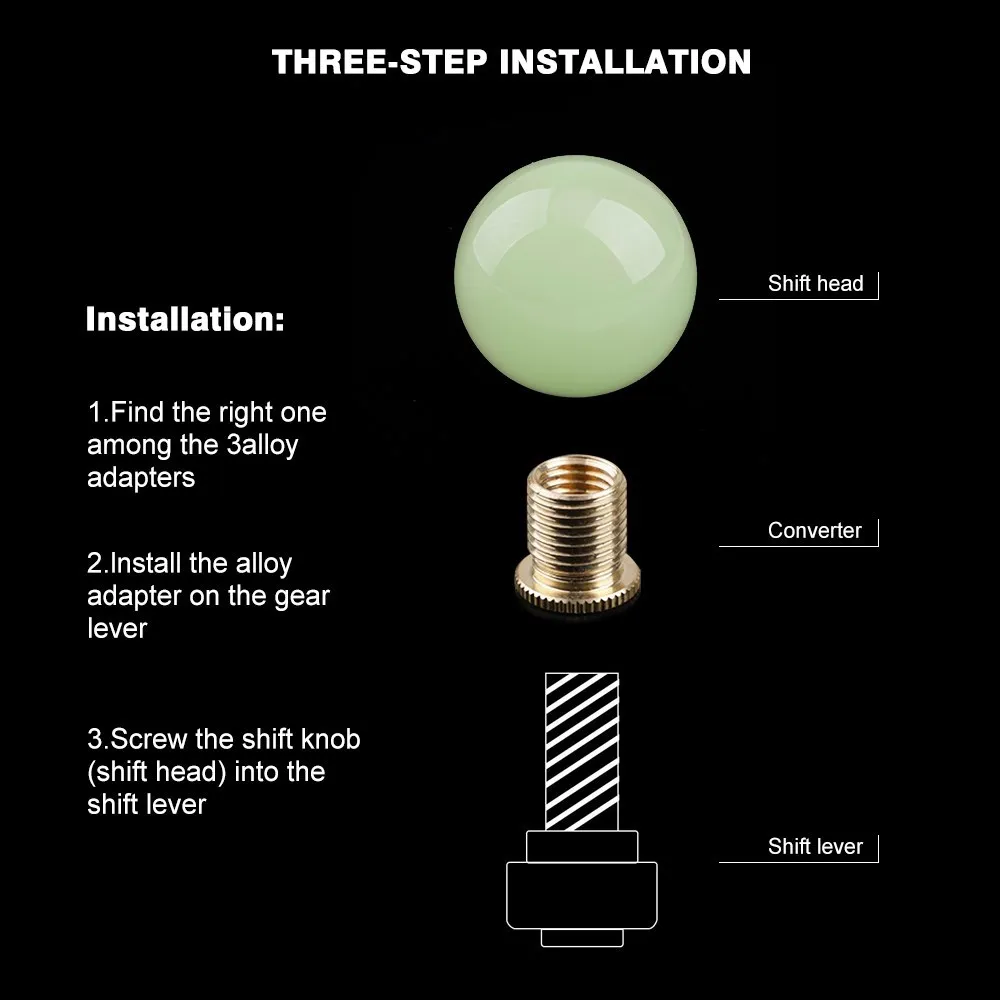 Универсальная автомобильная ручка переключения передач Зеленый Синий Красный