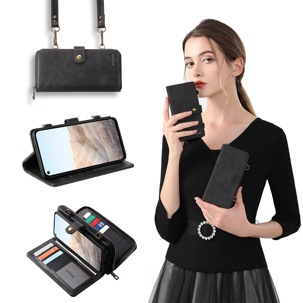 

Модный чехол-кошелек на плечо для Google Pixel 6 6Pro