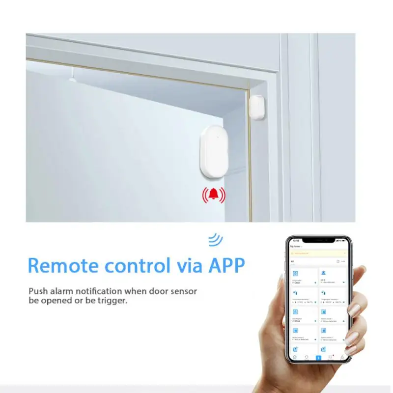 

ZigBee Door Sensor Smart Home Wireless Door And Window Sensor Security Alarm Detector Automation Modules