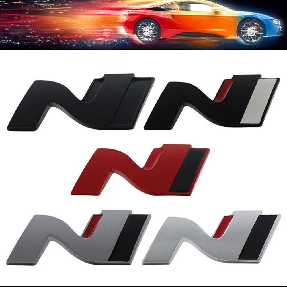 

7.2*3.1cm Car Stickers For I30 Veloster Tucson Car Fender Trunk Rear Decal Emblem Badge Sticker Zinc Alloy