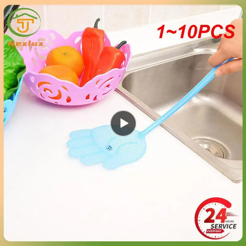 

1-10 шт., пластиковые Мухобойки в форме ладони