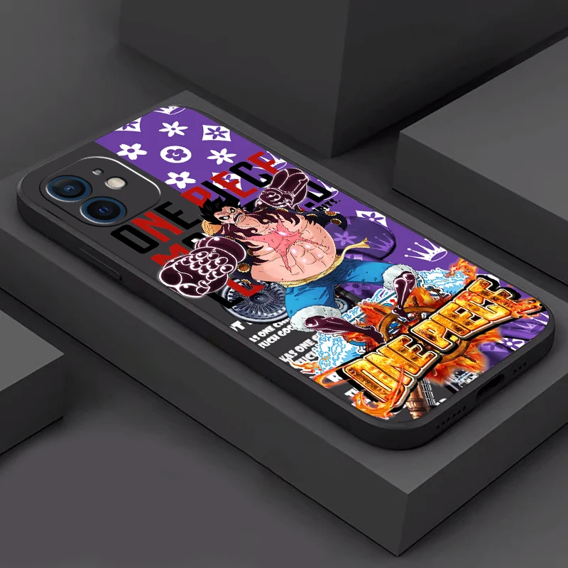 

ONE PIECE Anime Cartoon Phone Case For Apple iPhone 11 12 13 Pro 12 13 Mini X XR XS Max SE 5 6 6s 7 8 Plus Unisex ShockProof