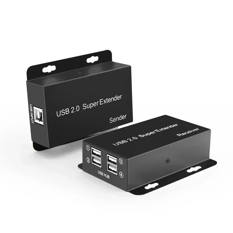 Фото Удлинитель Super USB 2.0 через кабель Rj45 CAT6, 50 м, 4-портовый концентратор USB2.0, адаптер для ПК, веб-камера, USB-камера, принтер, U-диск, клавиатура, мышь №2