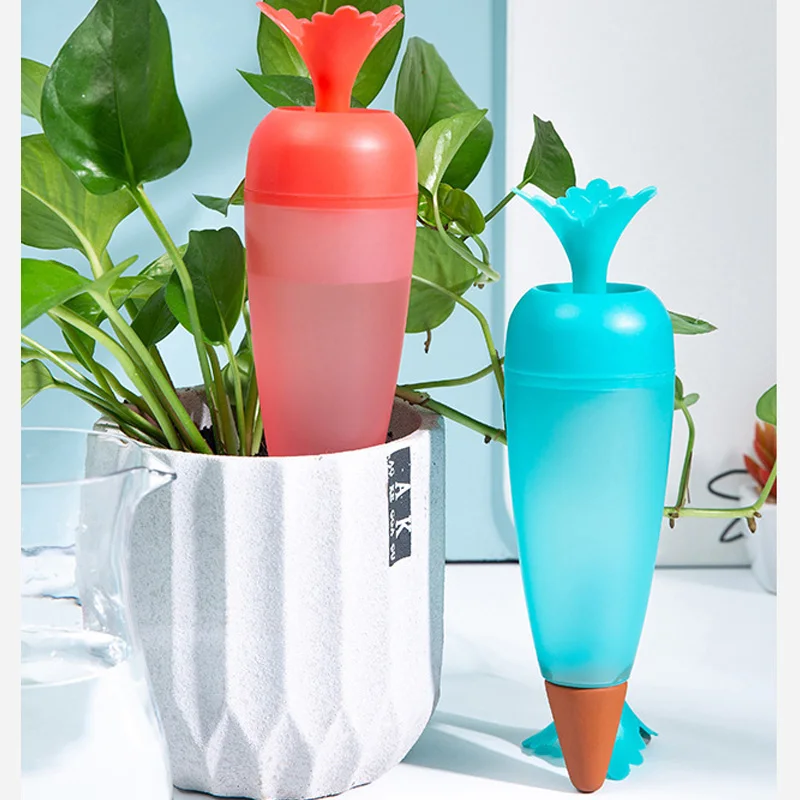 New PP Watering Device Drip Carrot Shaped Flower Device House/garden Water Houseplant Plant Pot Automatic Watering Device Tool