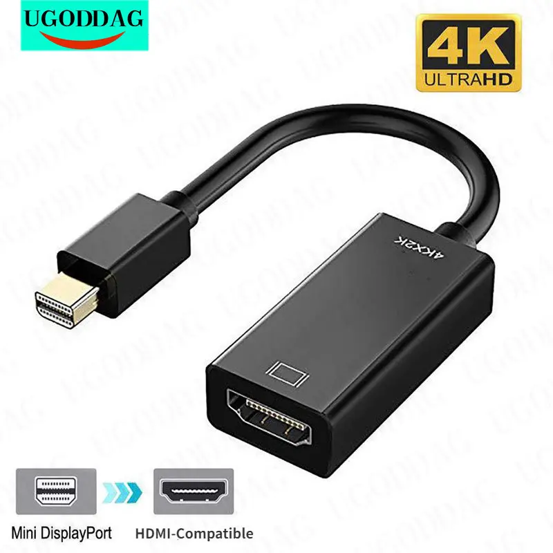 Mini DP Thunderbolt DisplayPort to HDMI-Compatible Adapter Converter For MacBook Microsoft Surface Laptop TV Monitor Projector