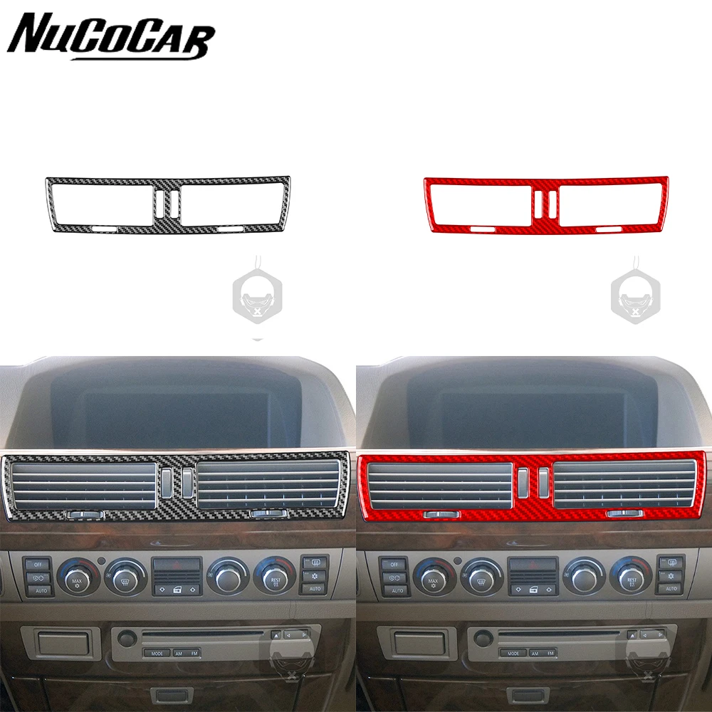 Для BMW 7 серии E65 E66 2002-2008 углеродное волокно вентиляционная панель центрального