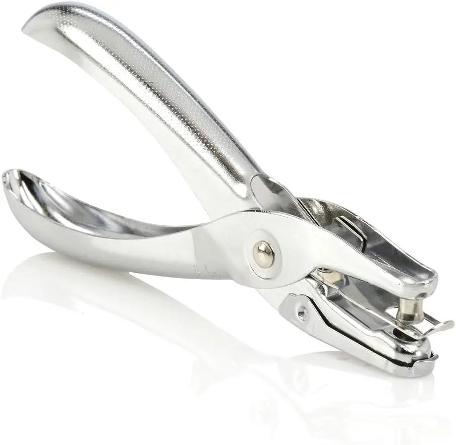 1 отверстие Дырокол емкостью 5 листов бумага с одним отверстием хром (74005)