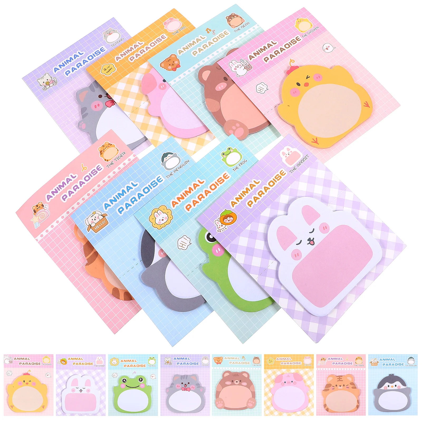 

16 Books N Times Posted Cartoon Student Tags Paper Notes Self-adhesive