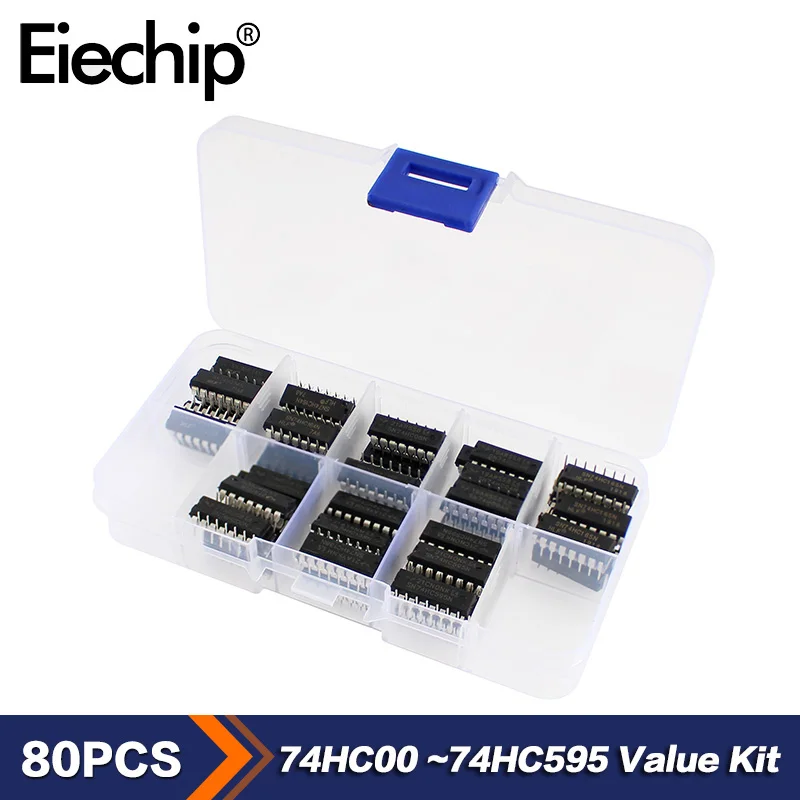 74HC00 74HC04 74HC08 74HC14 74HC138 74HC164 74HC165 74HC595 74HC10 74HC74 74HC139 74HC174 74HC374 74HC02 IC DIP электронный комплект