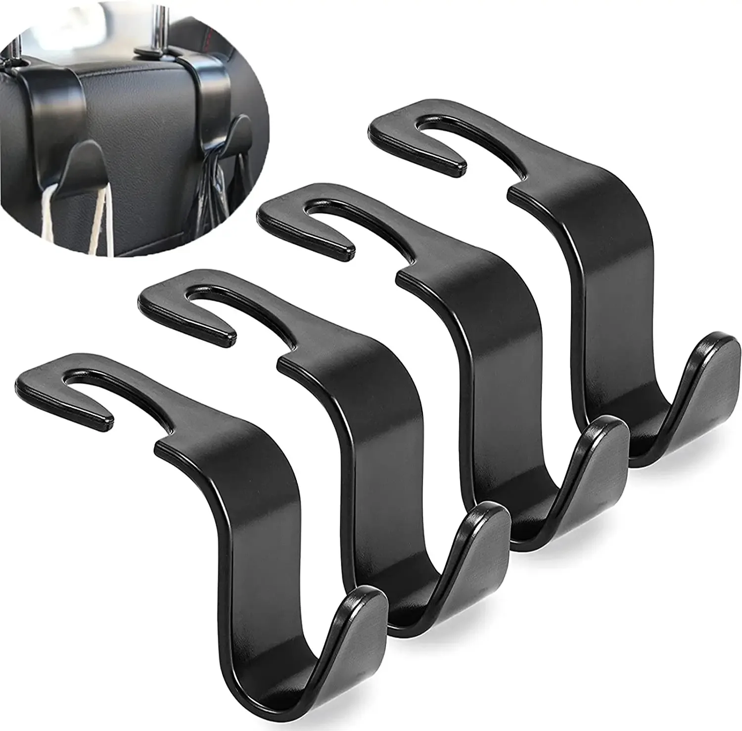 

Крючок на спинку автомобильного сиденья, универсальный крючок на подголовник, автомобильные аксессуары, органайзер для интерьера, вешалка, держатель для хранения автомобильной сумки, сумки, кошелька