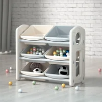 Children's Toy Storage Rack Living Room Household Sundries Storage Baskets Infant Clothing Large Capacity Storage Shelves