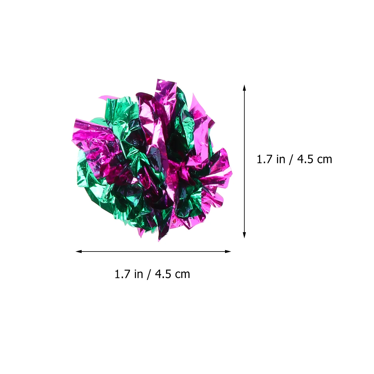 6pcs Crinkle Balls Cat Toys Best Interactive Toy Ever Independent Pet Kitten Fat Real Cats