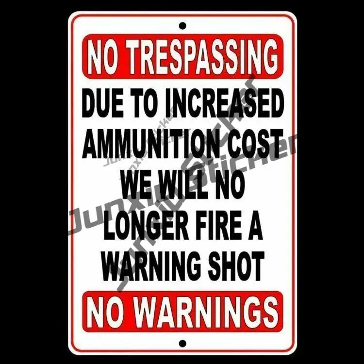 Тест запретного Trespassing для повышенной стоимости боеприпасов. Знак без