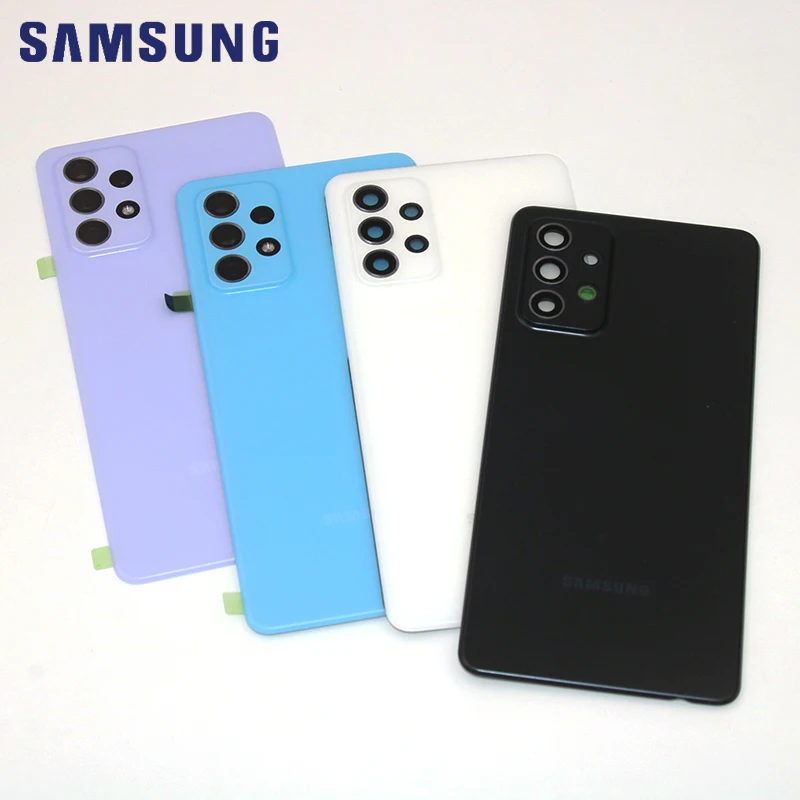 

100% оригинальная крышка батарейного отсека Samsung задняя крышка телефона запасные части для ремонта для Galaxy A725 A72 2020 A72 4G с объективом камеры + л...