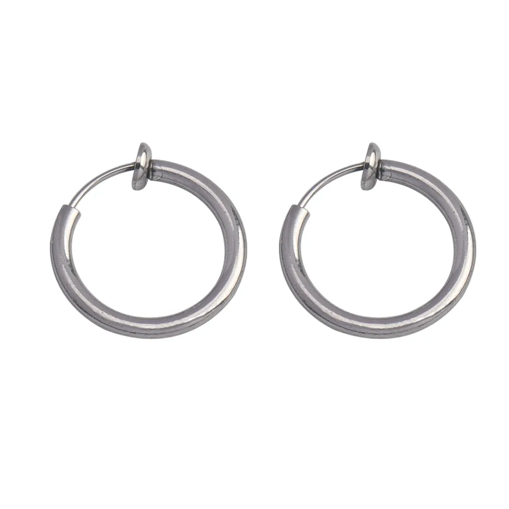 Искусственное кольцо для носа из нержавеющей стали зажим ювелирные изделия