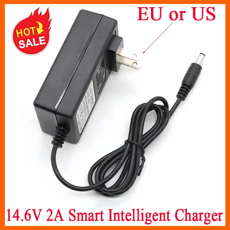 Умное зарядное устройство 14 6 в 2 А для телефона 12 8 В LiFe LiFePO4 аккумуляторная