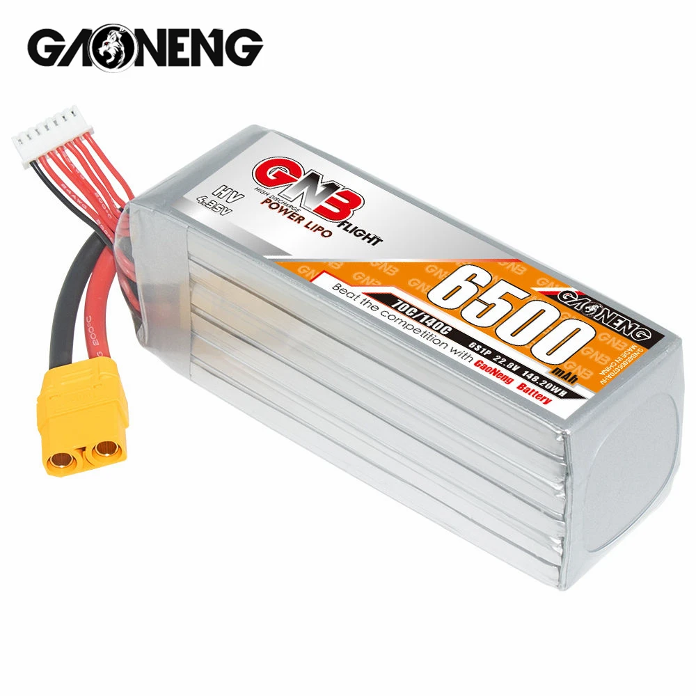 Gaogeng GNB 6S HV 22.8V 6500mAh 70C Lipo XT90