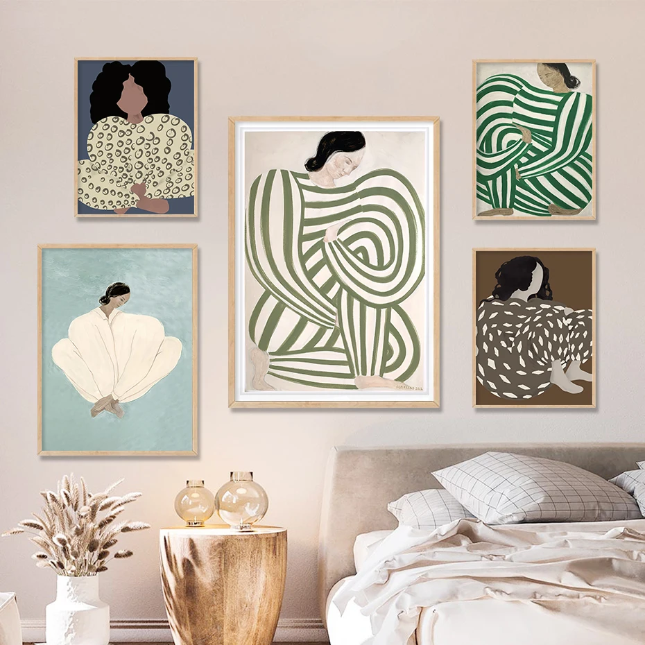 Abstract Sofia Lind Body Line ModernCanvas Painting  Posters Wall Art Print Pictures Living Room Interior Home Decorationcanvas