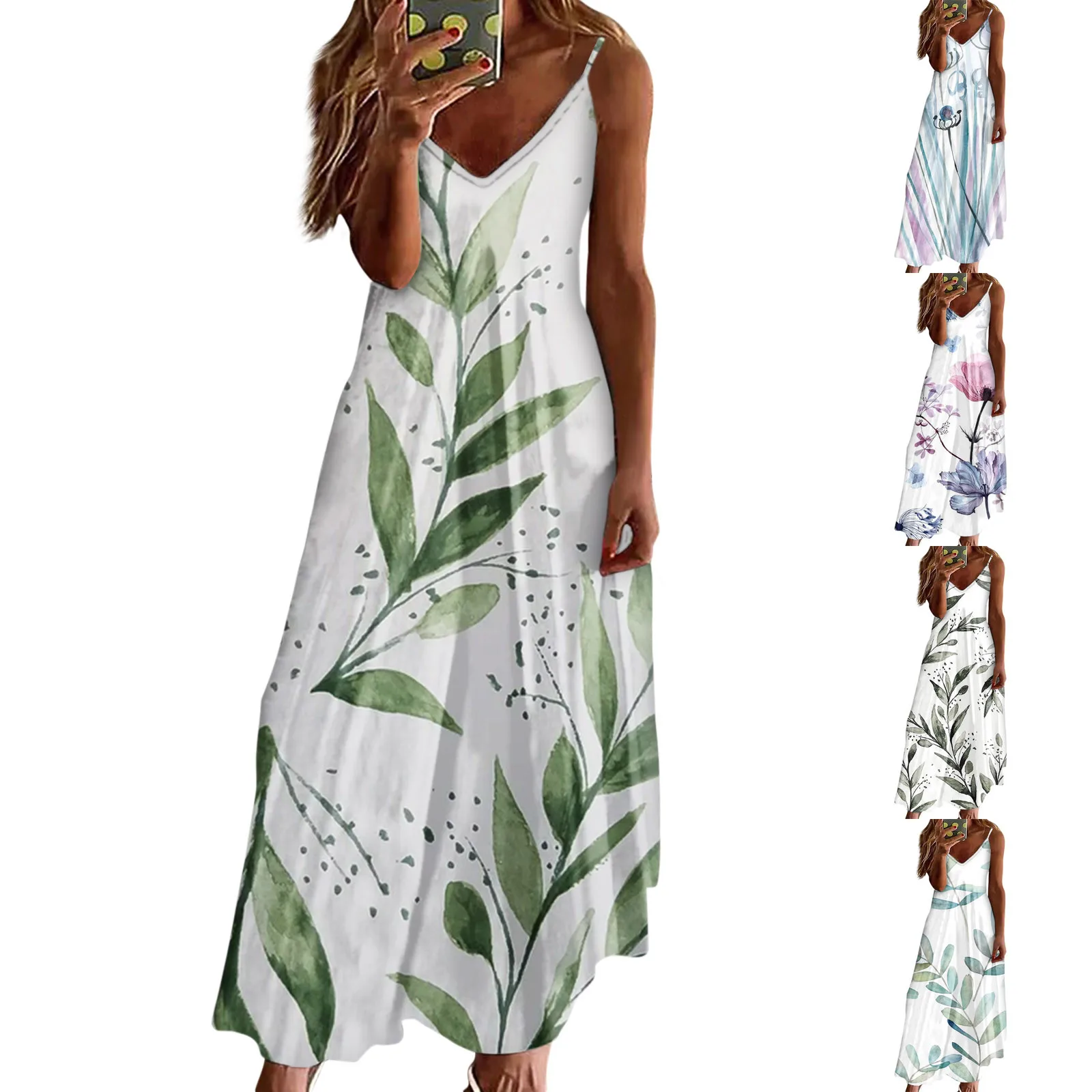 

Модный женский Повседневный пуловер с принтом на бретельках без рукавов облегающее платье Элегантное повседневное летнее платье для женщи...