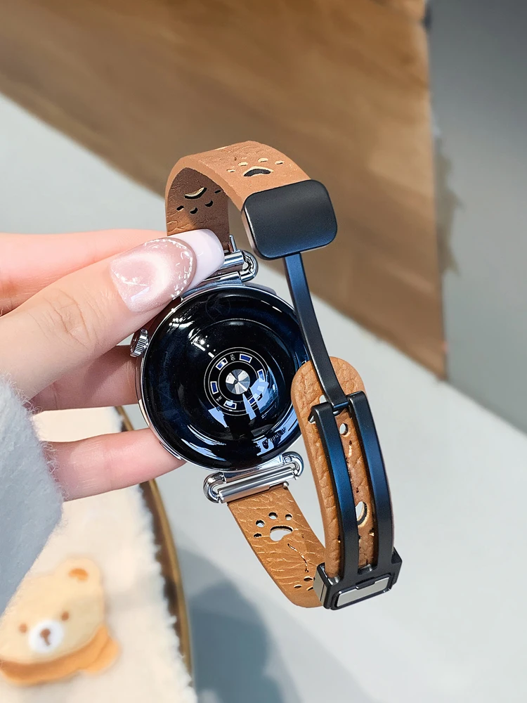 Фото Ремешок с узором в виде кошачьей лапы для Samsung Galaxy Watch 7 6 FE 5 Pro 4 6 Classic 44 мм 40 мм, спортивный браслет, аксессуары для умных часов №5
