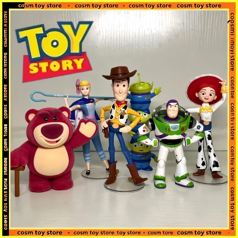 Фото Официальная лицензионная мини-фигурка Top Toy к 30-летию «Истории игрушек», милая коллекционная фигурка из ПВХ, редкий настольный сувенир, подарок для хобби и праздничного декора №1