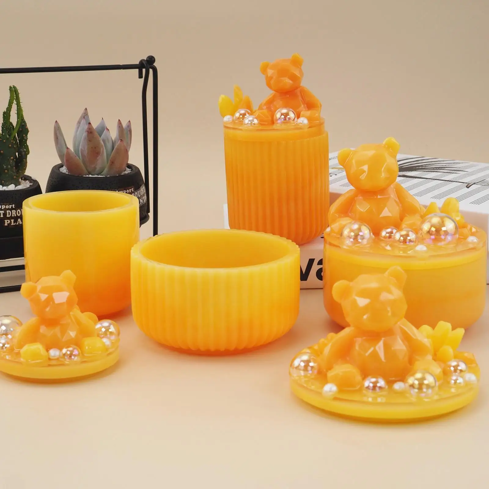 

Storage Cup Storage Box Silicone Mold DIY Handmade UV Epoxy Resin Mold For Table Storage Box Pen Holder Boxes Making Mould M1M4