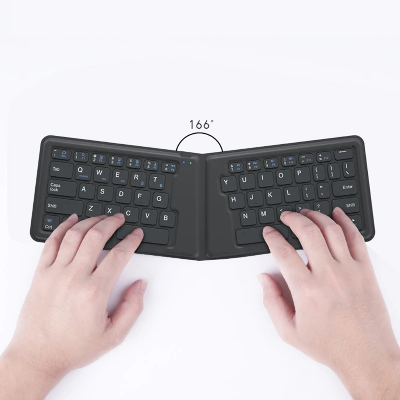 64 клавиши Складная Bluetooth-совместимая стандартная беспроводная мини-клавиатура