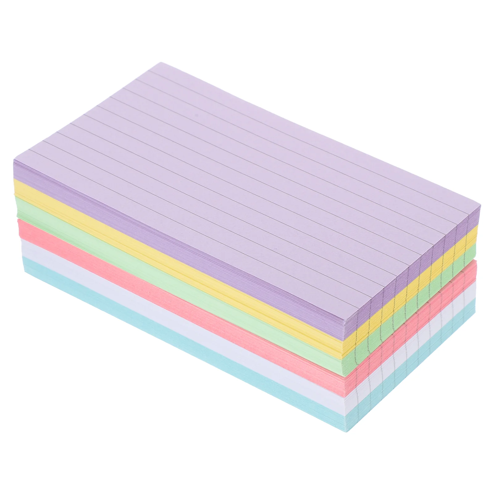 

300 Sheets Small Index Cards Colorful Words Cards Smooth Writing Flash Cards Portable Memo Cards