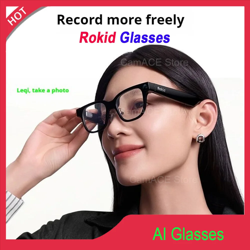 Фото Очки Rokid Leqi AR Smart Glasses 12MP Advanced Camera AI Assistant 49g for Daily Vlog All-Scenario №1