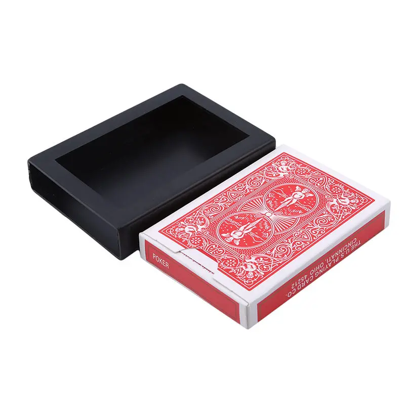 

Popular Magic Poker Disappearing Box Close Up Magic Trick Fun Poker Vanishing Case Amazing Playing Card Kids Novelty Toys Gift