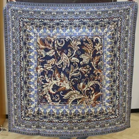 100 twill silk scarf unisex man women tribal style vintage paisley flower shawl stole big kerchief 135135cm