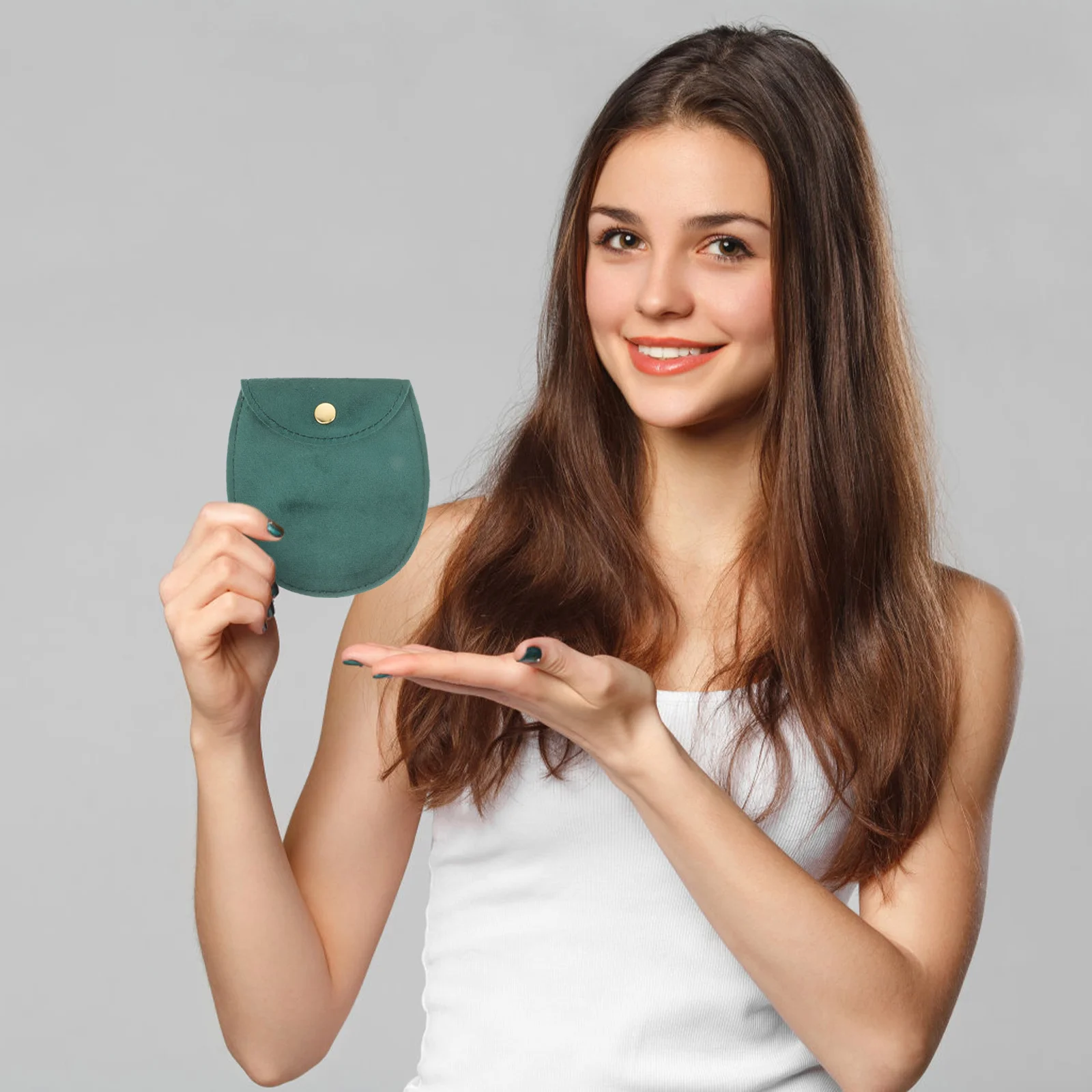 Сумка для карманных часов сумка хранения ювелирных изделий 2 шт. (зеленая -