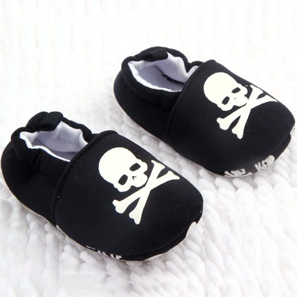 

Baywell Stylish 0-12 months Toddler Baby Girls Boys Skull Pirate Printed Casual Shoes Soft Sole First Walkers
