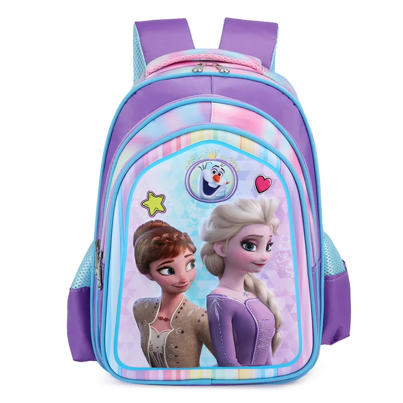 

New big 42 cm Disney princess girls frozen 2 cartoon Backpacks primary school school bag kids sofia boys school bag