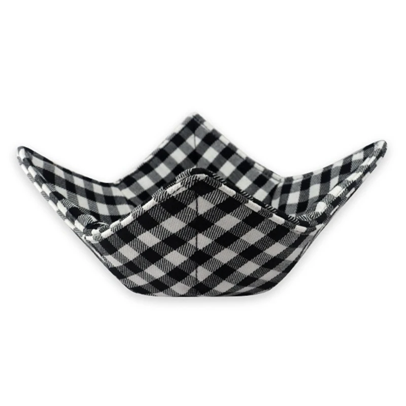 

Bowl Huggers Bowls Holder,Microwave Heat Plate Bowl Food Huggers Food Warmer For Home Kitchen And Hot Bowl Holder Plaid