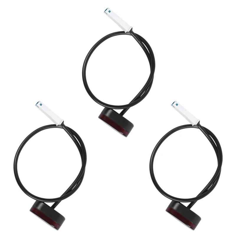 

3X Rear Tail Lamp Stoplight Brake Lights with Line for Xiaomi Mijia M365 M187 Electric Scooter