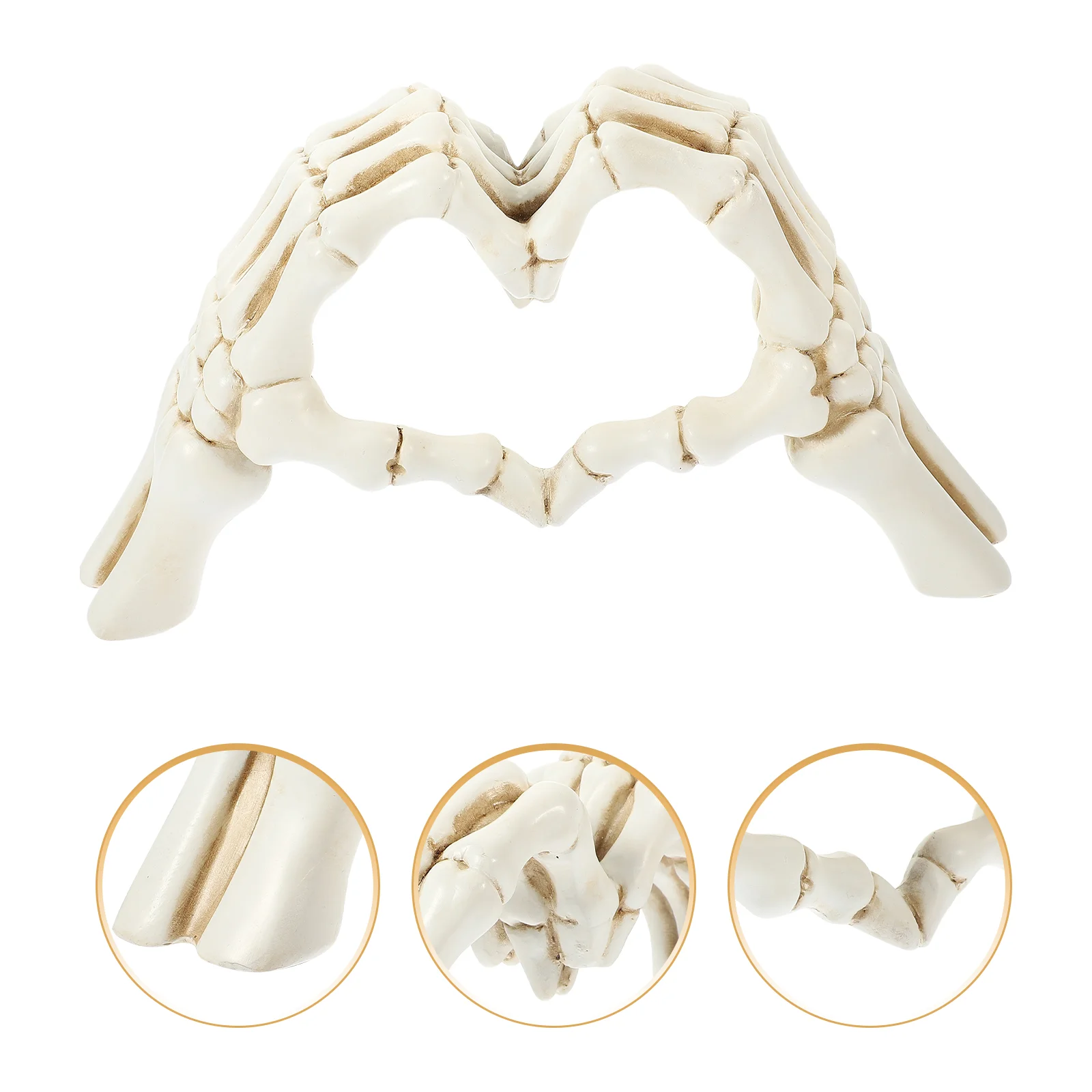 

Home Shelf Decor Love Hand Sculpture Wedding Decor Finger Home Decoration Desktop Decor Skeletons Statue Manual Love Ornaments