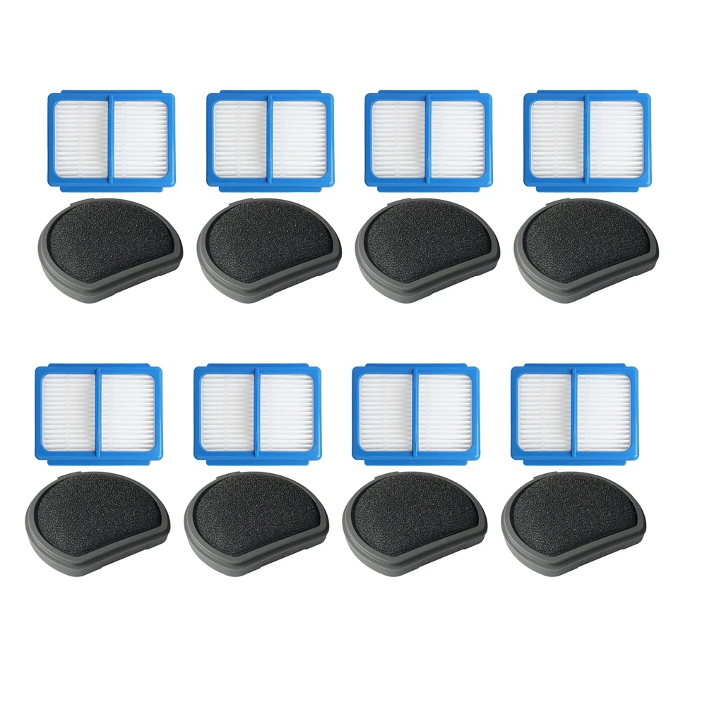

8Sets Front Filter Rear Filter Cotton Replacement Parts for Vacuum Cleaner for AEG QX9-1-50IB ASKQX9 Spare Parts