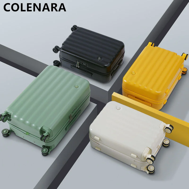 COLENARA New Suitcase Ladies Cute Korean Version of The Trolley Case Male Password Box Tide Boarding Box Rolling Luggage