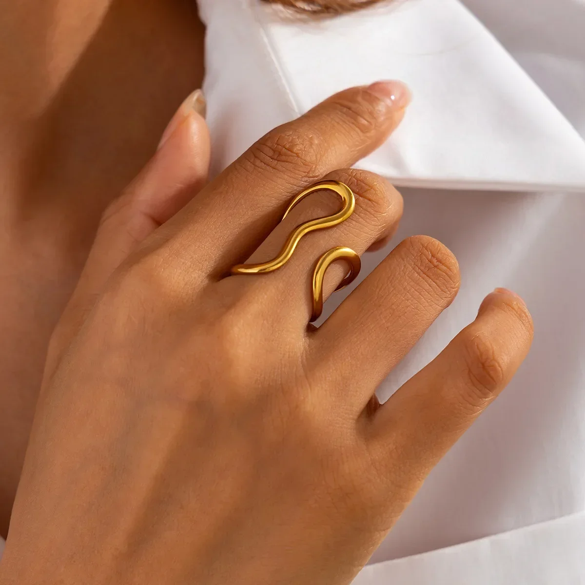 Irregular Stainless Steel Rings