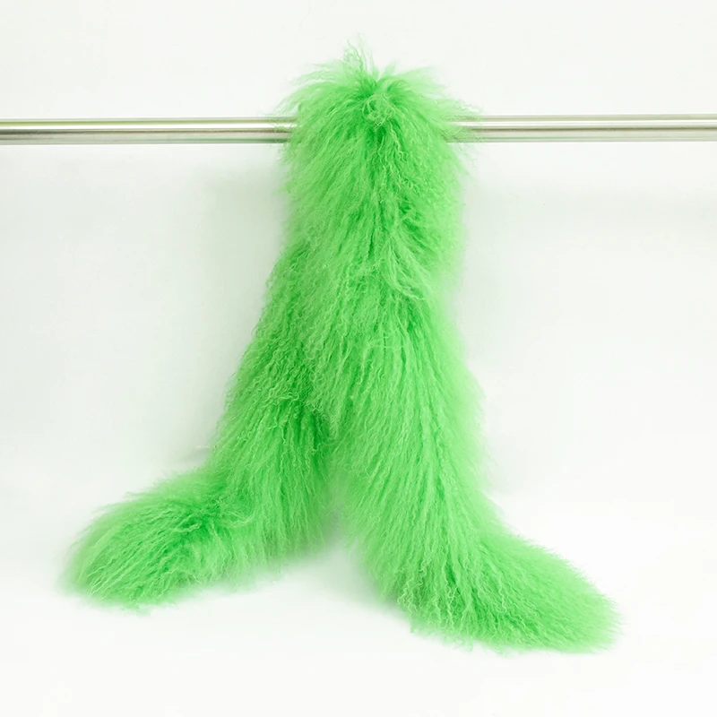 130 см Европейский модный женский шарф из натурального тибетского овечьего меха